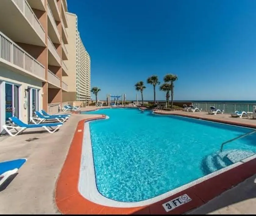 Sunrise Beach Condo -Gulf Front- Free Beach Chair Service Panama Stadt Apartment